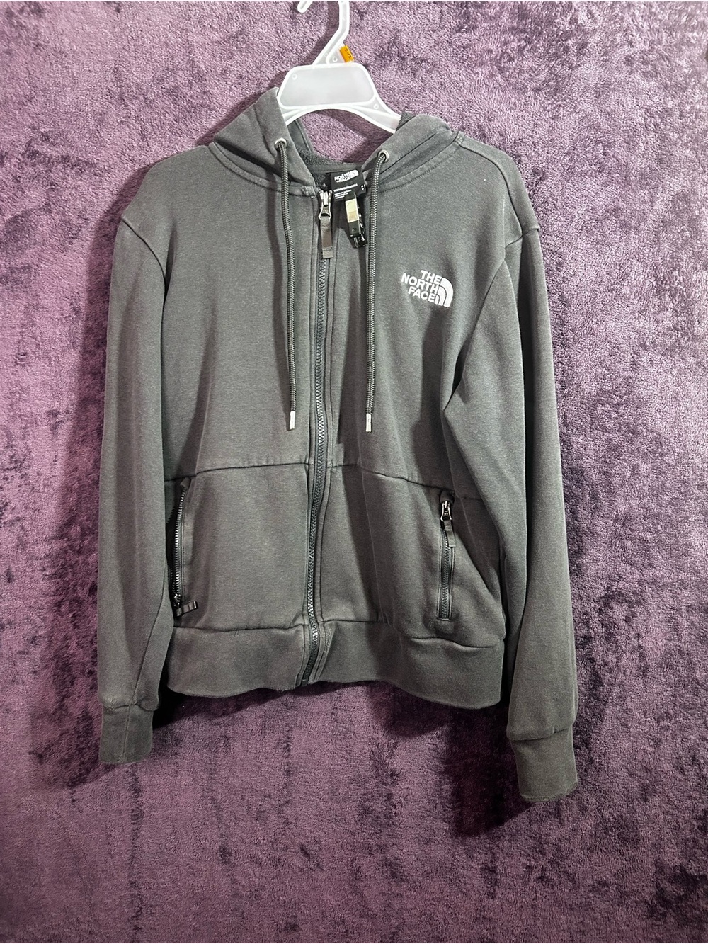 The North Face Women's Dark Gray Full-Zip Hoodie